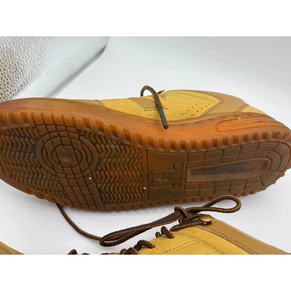 Converse Weapon Vintage Mens CCDC 9 Yellow Leather Star Player Ev Sneakers - Picture 10 of 12